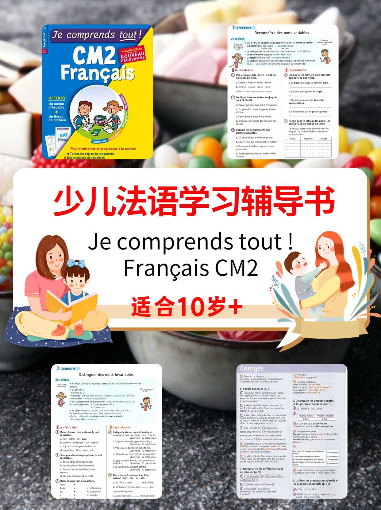 法国孩子学习法语用的课外辅导书Je comprends tout ! Français CM2 10-11岁含答案
