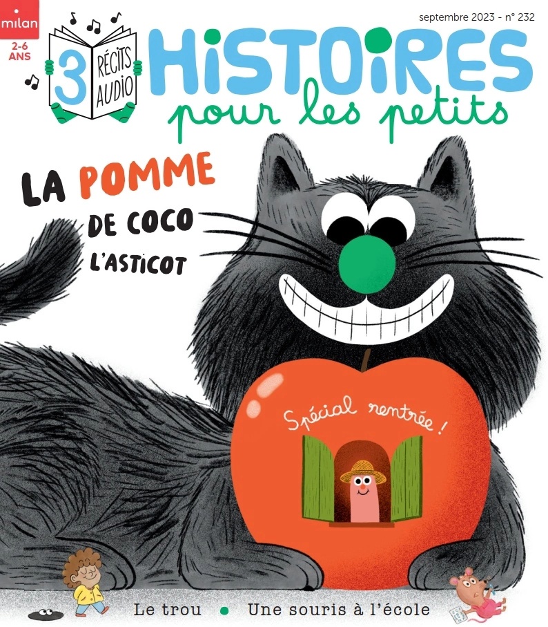 (法语有声杂志）Histoires pour les petits深受法国小朋友喜爱的阅读启蒙期刊 法语绘本故事 2023年9月