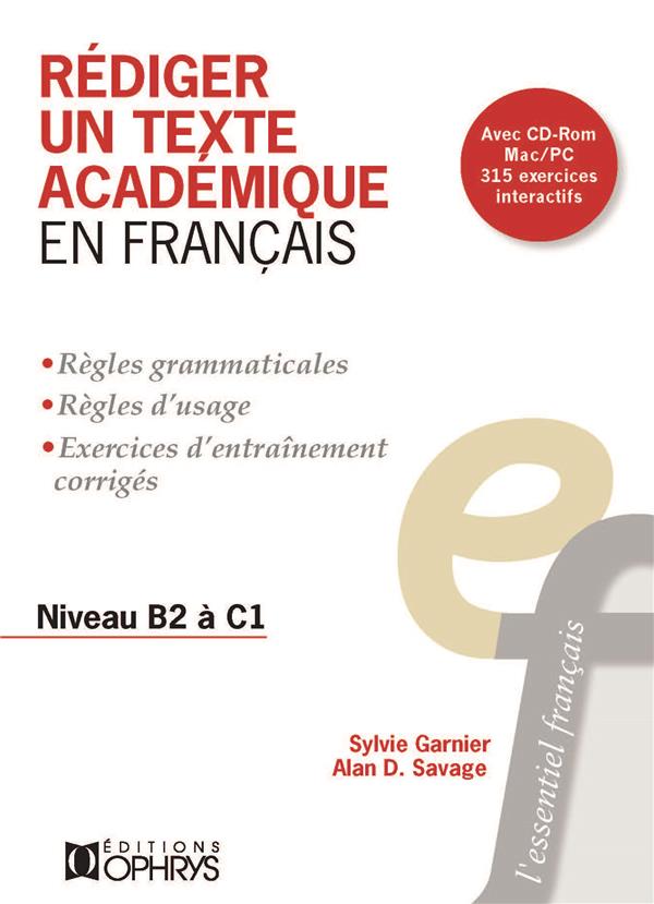 法语学术文章撰写宝藏书B2-C1Rédiger un texte académique en français  Niveau B2 à C1
