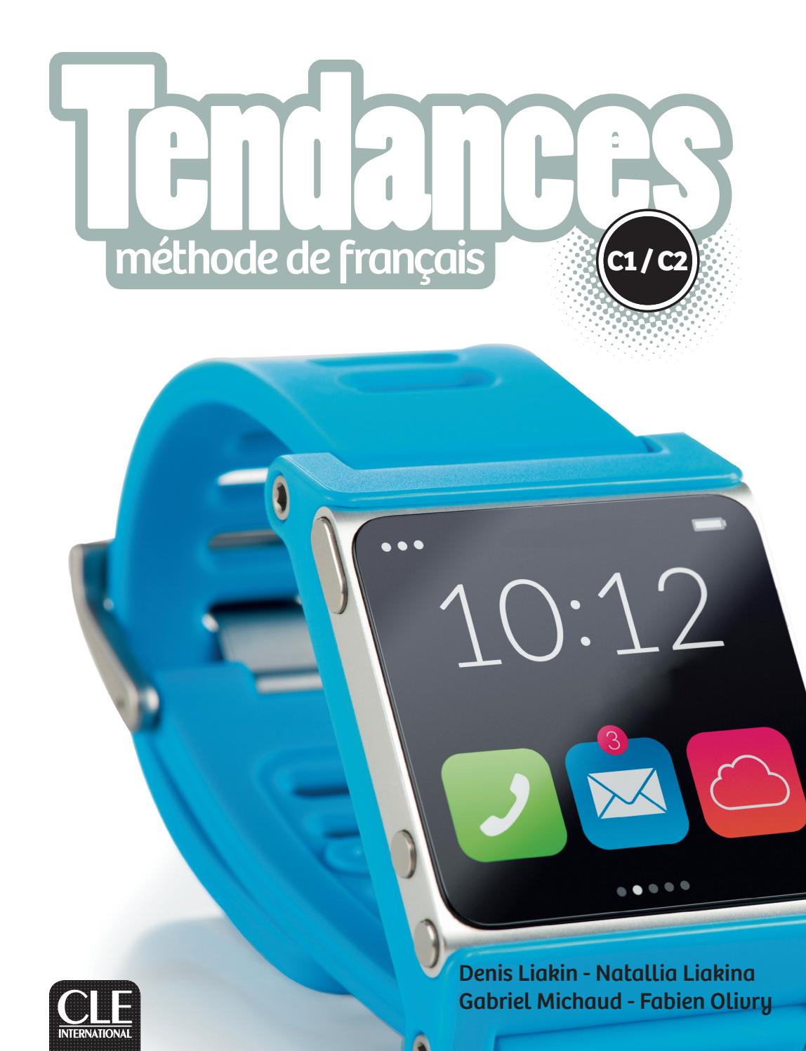法语教材 |Tendances C1/C2青少年和成人 法语教材 Clé International出版社