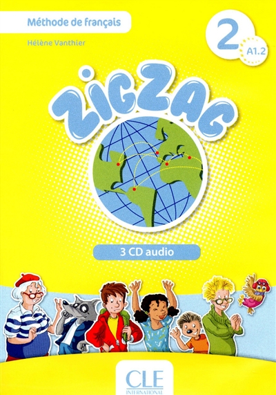 法国原版少儿教材 ZigZag 2 A1.2 国内法语联盟儿童班使用的教材