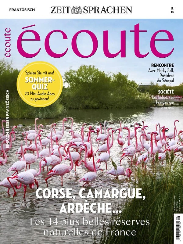 2023年第8期Écoute(A2-C2) 法语学习杂志，每月必读