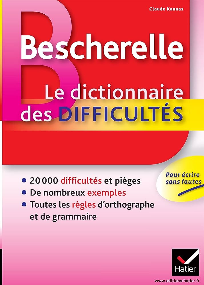 法语|Bescherelle Le dictionnaire des difficultés 法语语法词汇写作拼写口语错误查找手册